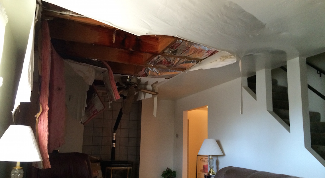 A home that needs water damage restoration services in Show Low, AZ